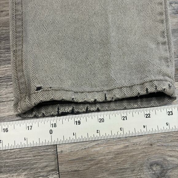 Vintage 90s Levis 550 Gray‎ Mens 34x33 Relaxed Straight Denim Jeans USA Red Tab - Picture 5 of 14